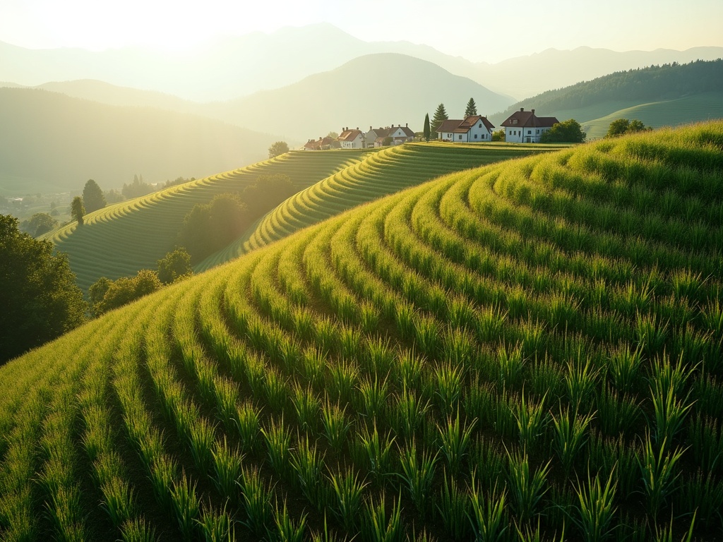 Hilly cornfields